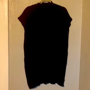 Marks & Spencer long black side zip sweater tunic size UK 18